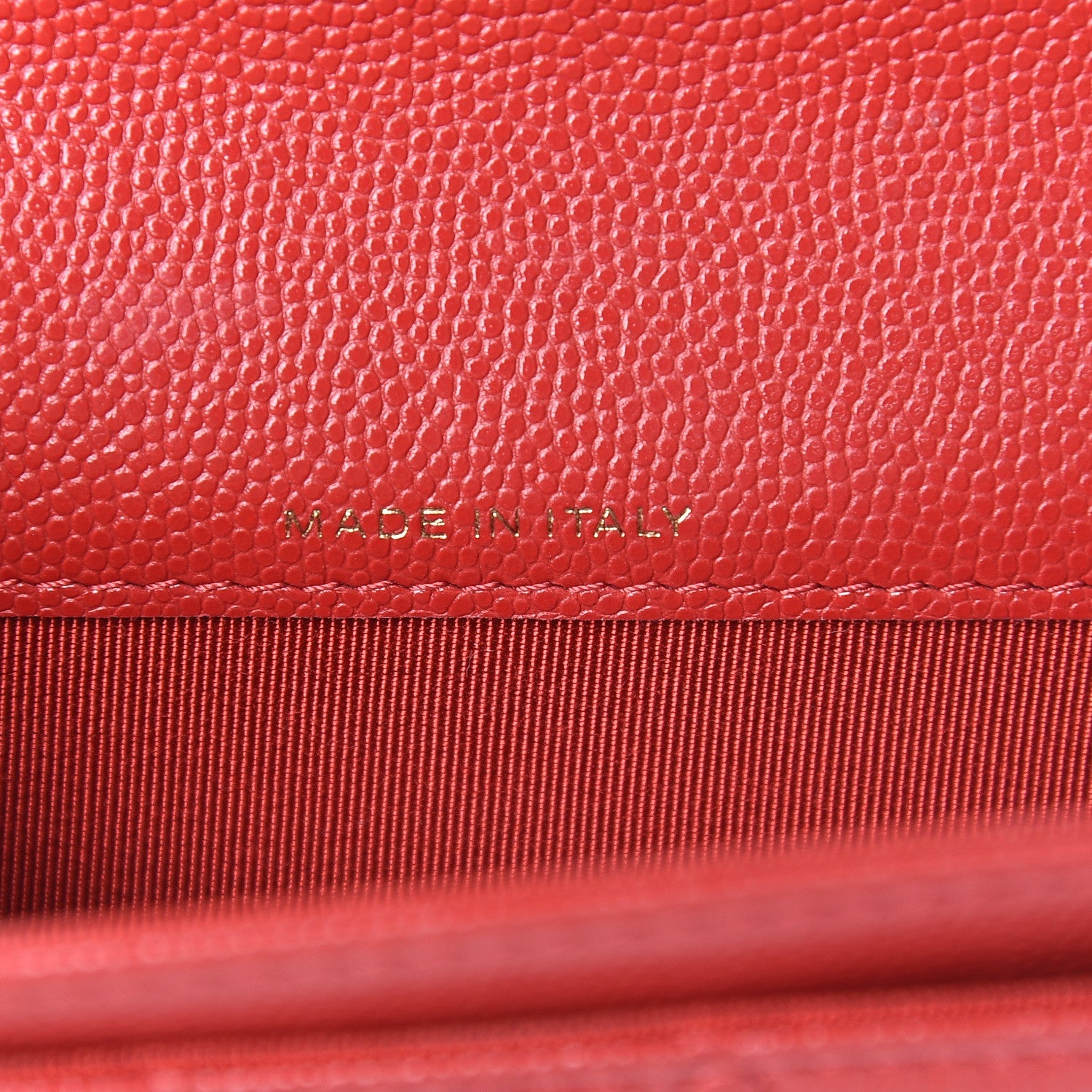 Chanel Caviar Quilted Flap Card Holder Wallet Red 7 of 9