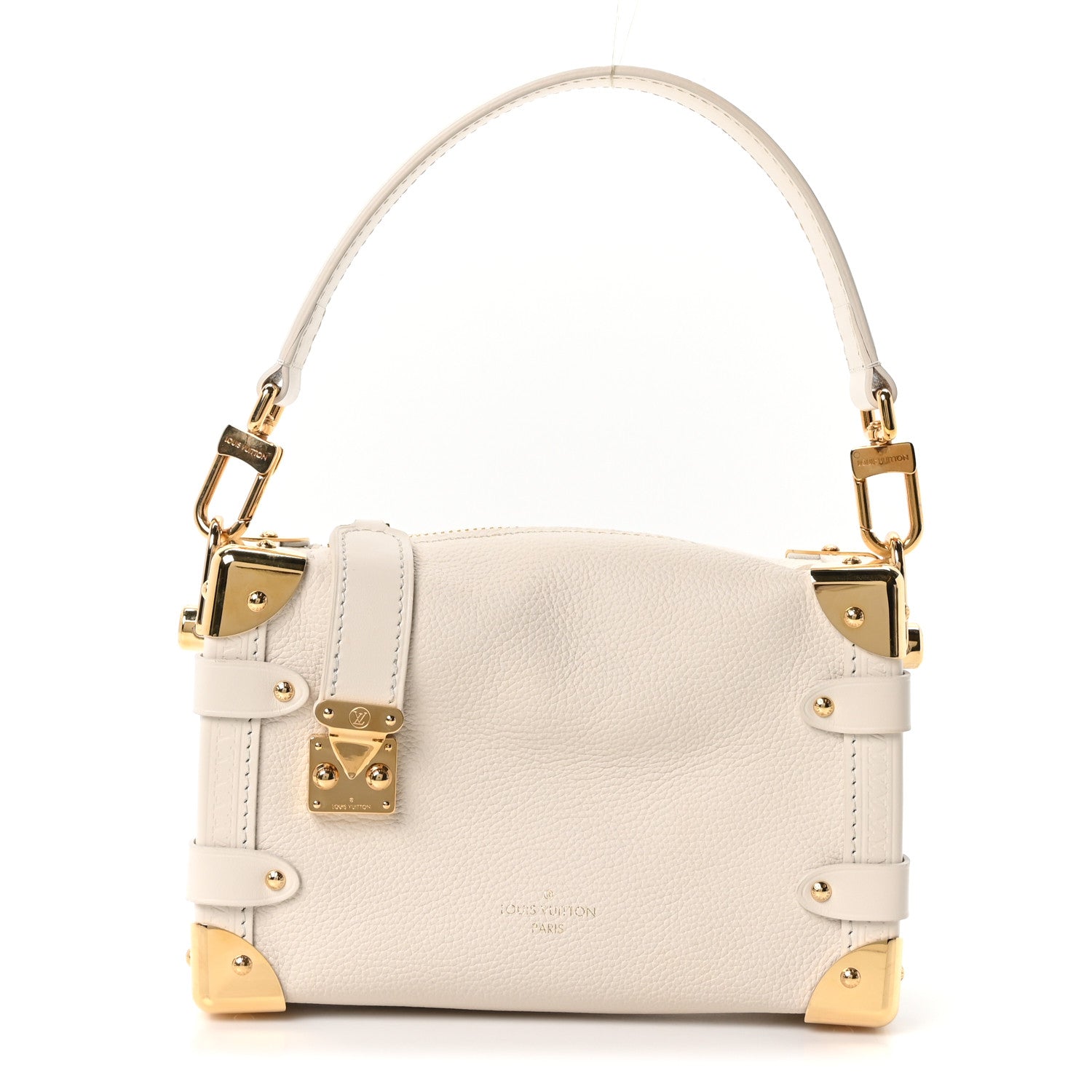 Louis Vuitton Calfskin Side Trunk PM Chalk 1 of 9