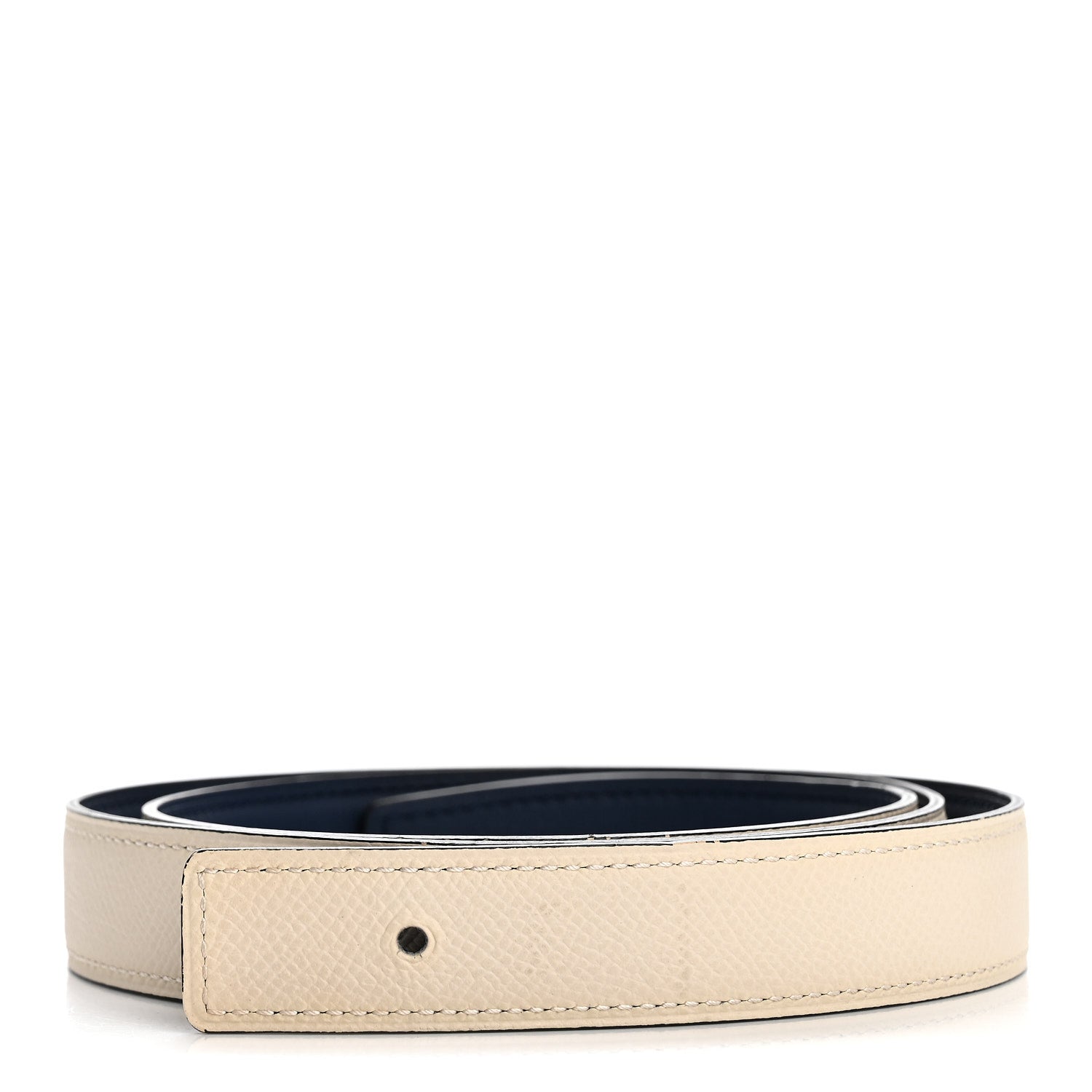 Hermes Swift Epsom 24mm Belt Strap 90 36 Bleu Marine Craie 1 of 7