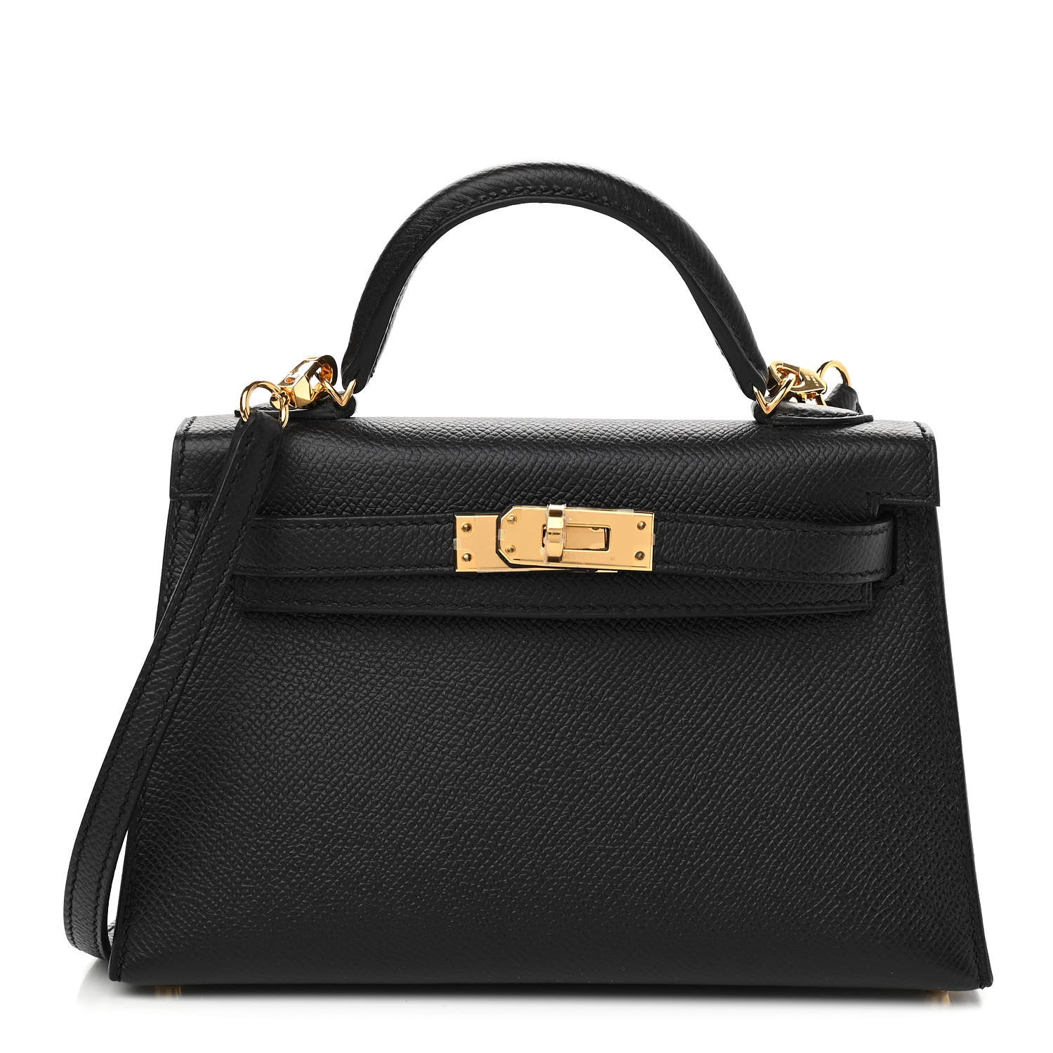 Hermes Epsom Mini Kelly Sellier 20 Black 1 of 11