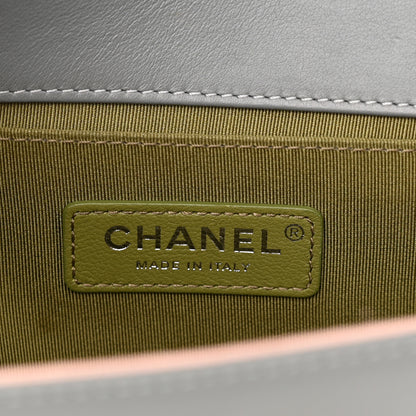 Chanel Lambskin Quilted Medium Boy Flap Grey 5 of 10