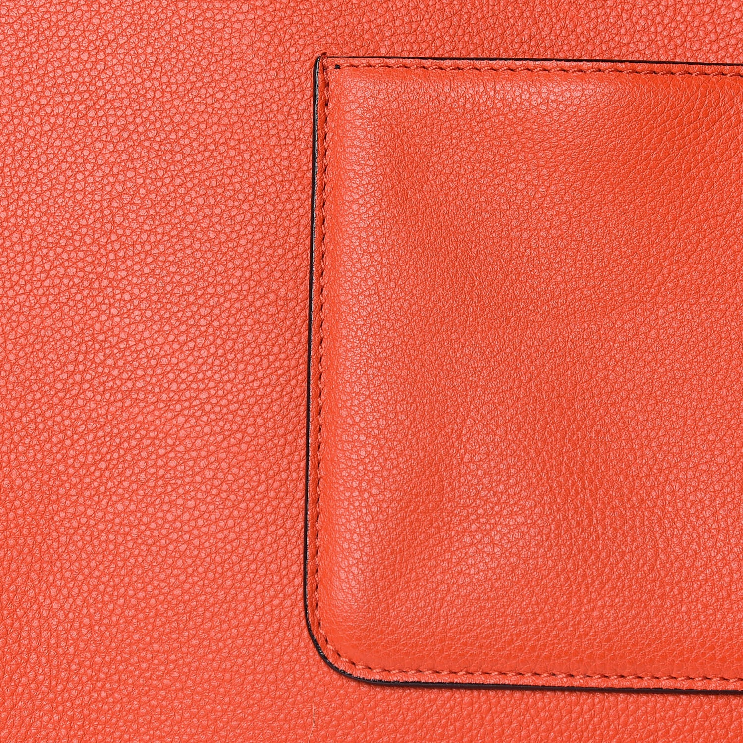 Celine Grained Calfskin Medium Edge Shoulder Bag Vermillion 11 of 16