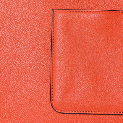 Celine Grained Calfskin Medium Edge Shoulder Bag Vermillion 11 of 16