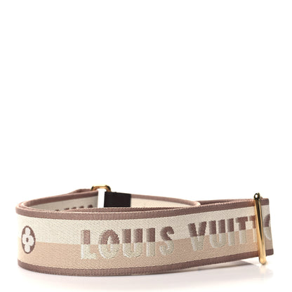 Louis Vuitton Jacquard Speedy Bandouliere 20 Shoulder Strap Beige Brown 2 of 3