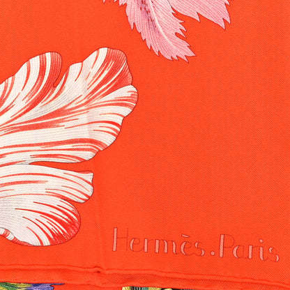 Hermes Silk Tulipomanie Scarf 90 Vermillon Rose Multicolor 2 of 3