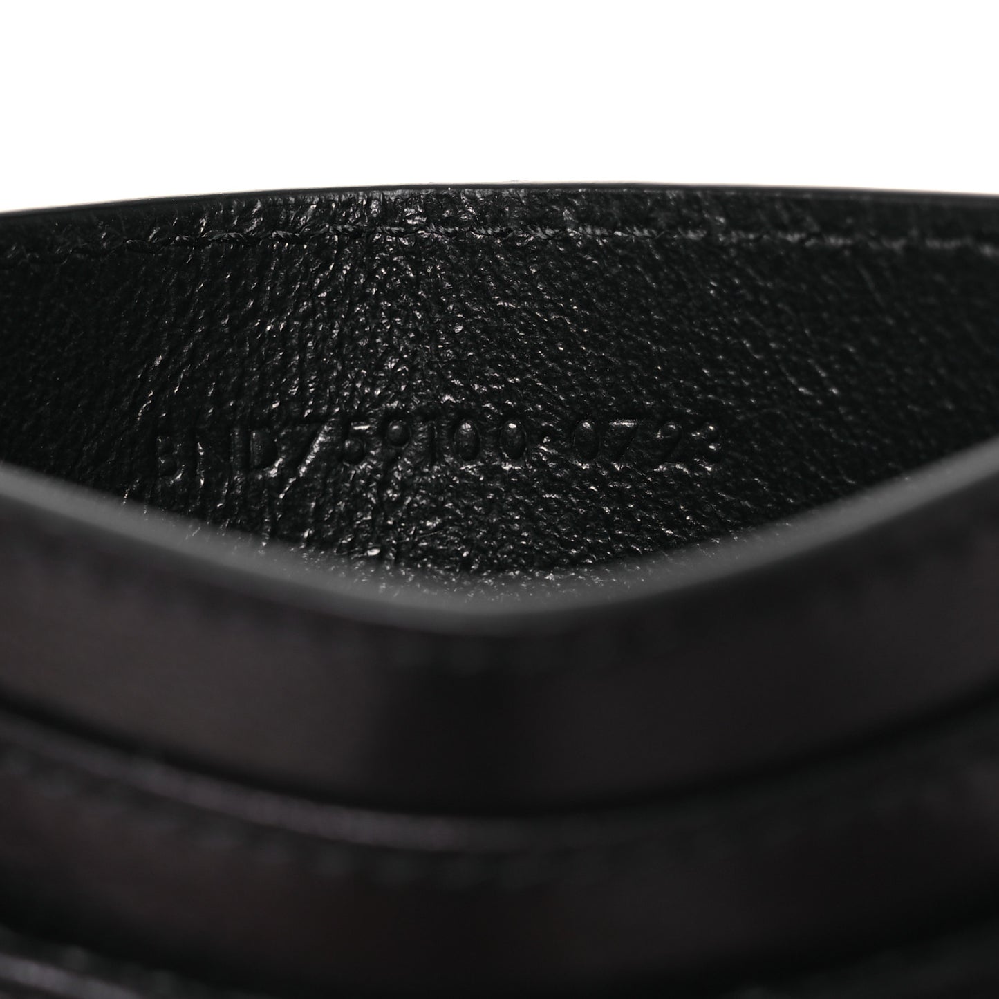 Lambskin Carre Quilted Gaby Card Case Black