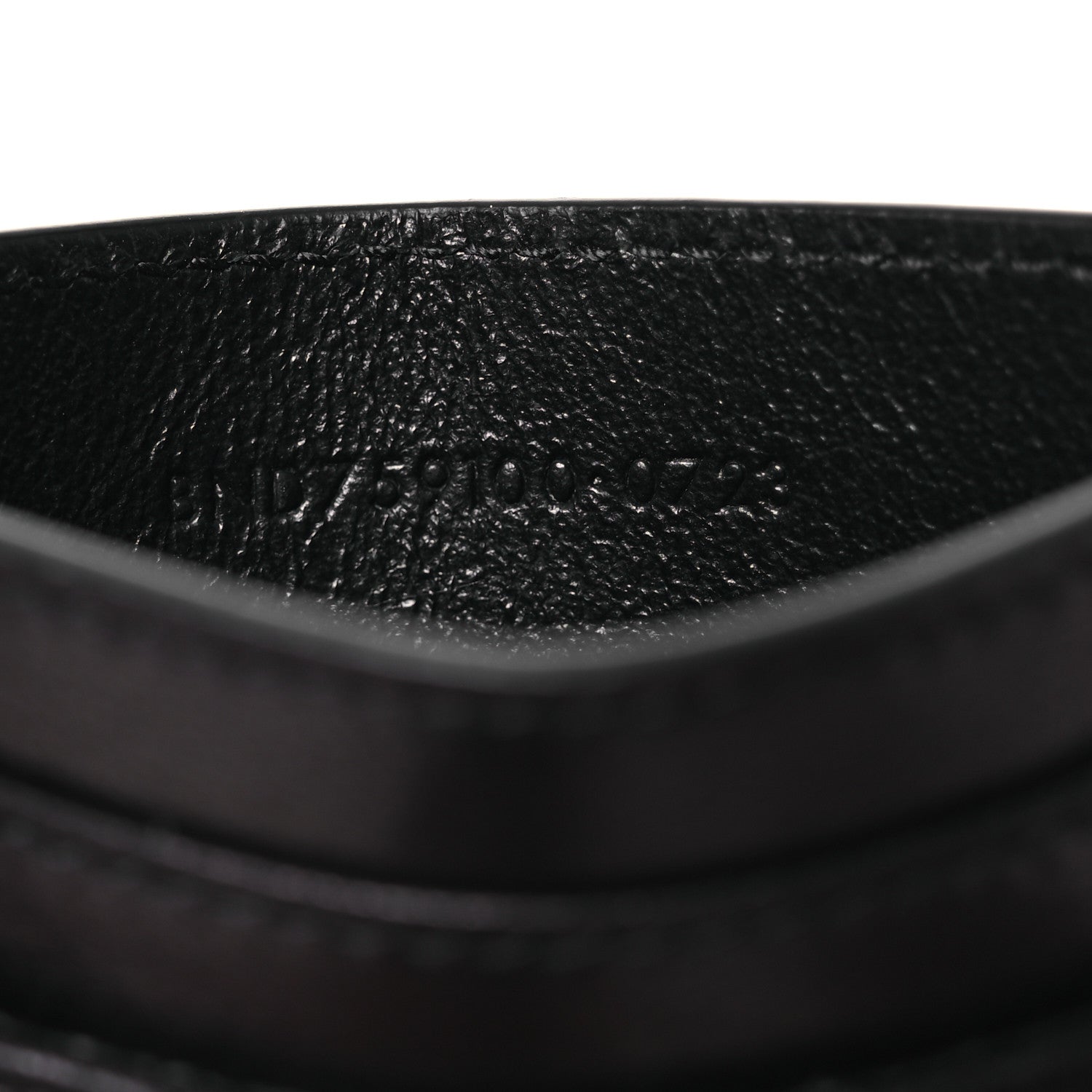 Saint Laurent Lambskin Carre Quilted Gaby Card Case Black 9 of 10