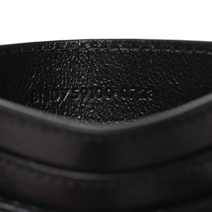 Saint Laurent Lambskin Carre Quilted Gaby Card Case Black 9 of 10