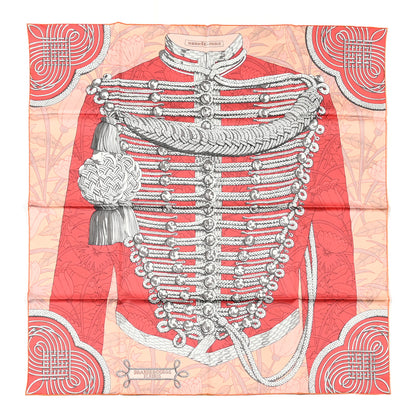 Hermes Silk Brandebourgs Scarf 90 Abricot 1 of 6