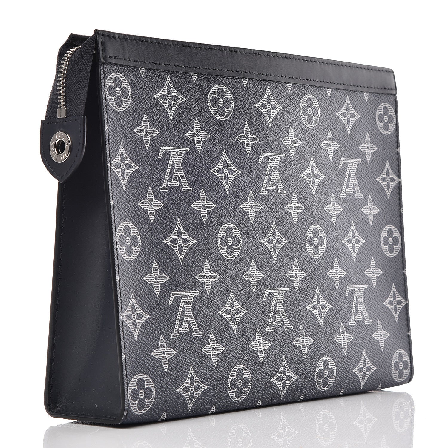 Louis Vuitton Savane Monogram Chapman Lion Pochette Voyage MM Ink 3 of 9