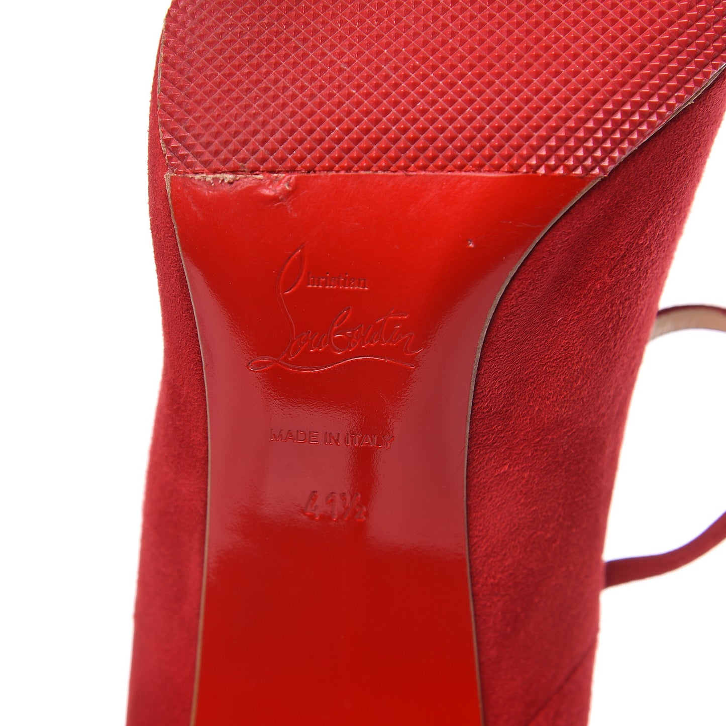 Suede Toerless Muse 100 Triple Strap Pumps 41.5 Oeillet