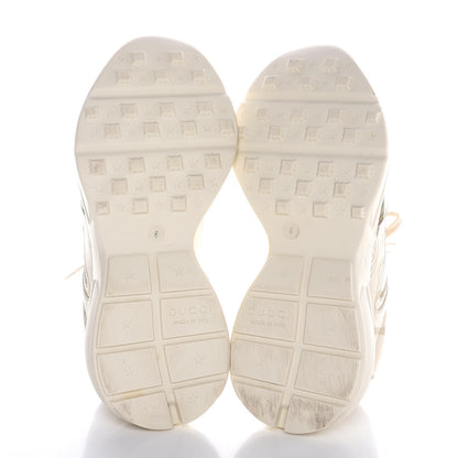 Gucci Calfskin Logo Mens Rhyton Sneakers 6 Ivory 5 of 10