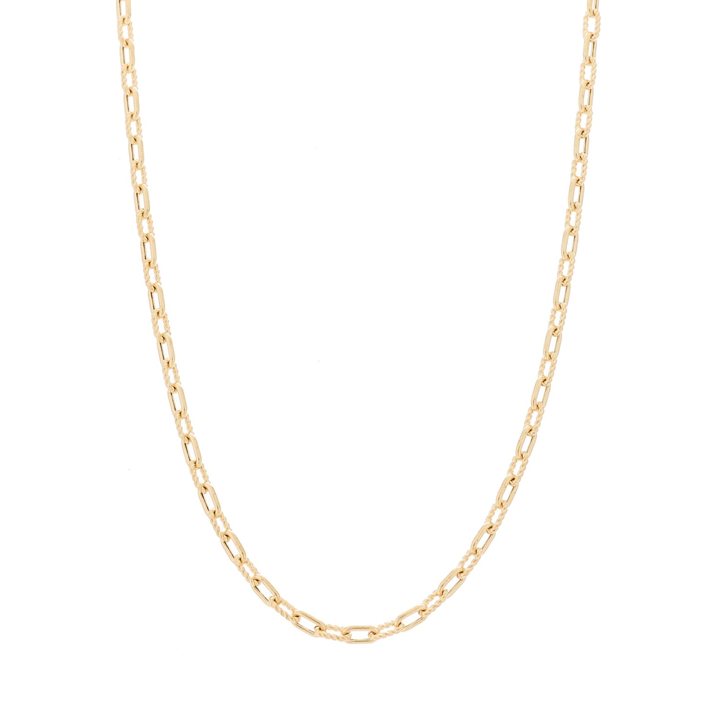 18K Yellow Gold 3mm Madison Chain Necklace
