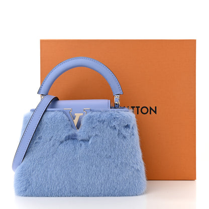 Louis Vuitton Mink Calfskin Capucines Mini Lilas Purple 10 of 10