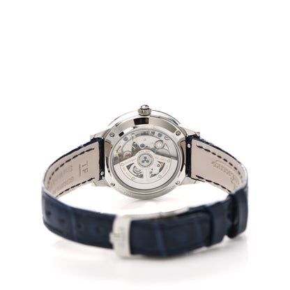 Jaeger-LeCoultre Stainless Steel Alligator Diamond 29mm Rendez-Vous Classic Day & Night Automatic Watch Blue Q3468480 4 of 5