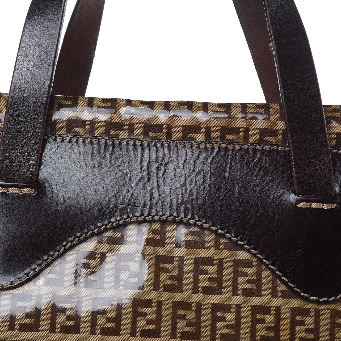 Vinyl Zucchino Large Tote Tobacco