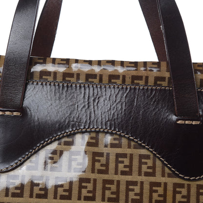 Fendi Vinyl Zucchino Large Tote Tobacco 15 of 16
