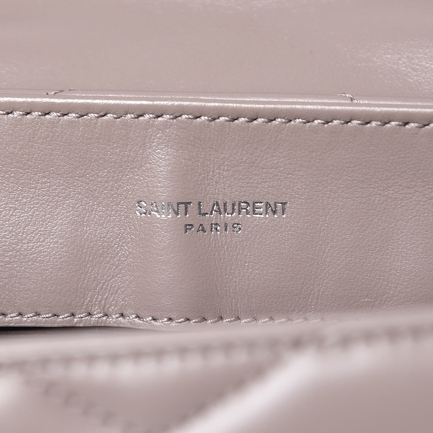 Saint Laurent Calfskin Y Quilted Monogram Small Loulou Chain Satchel Mink 6 of 9