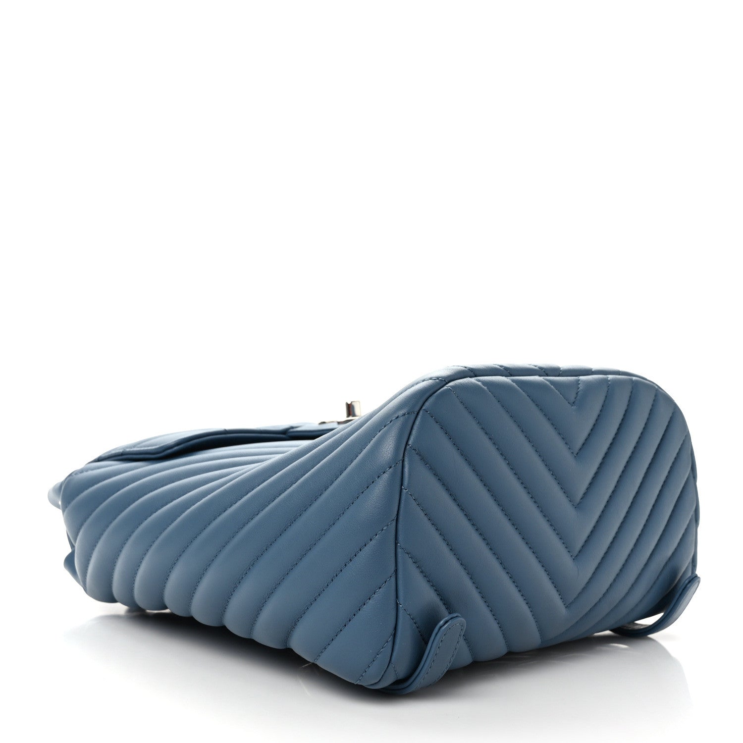 Chanel Calfskin Chevron Quilted Small Urban Spirit Backpack Light Blue 4 of 11