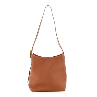 Louis Vuitton Grained Calfskin Low Key Hobo PM Cognac 1 of 12