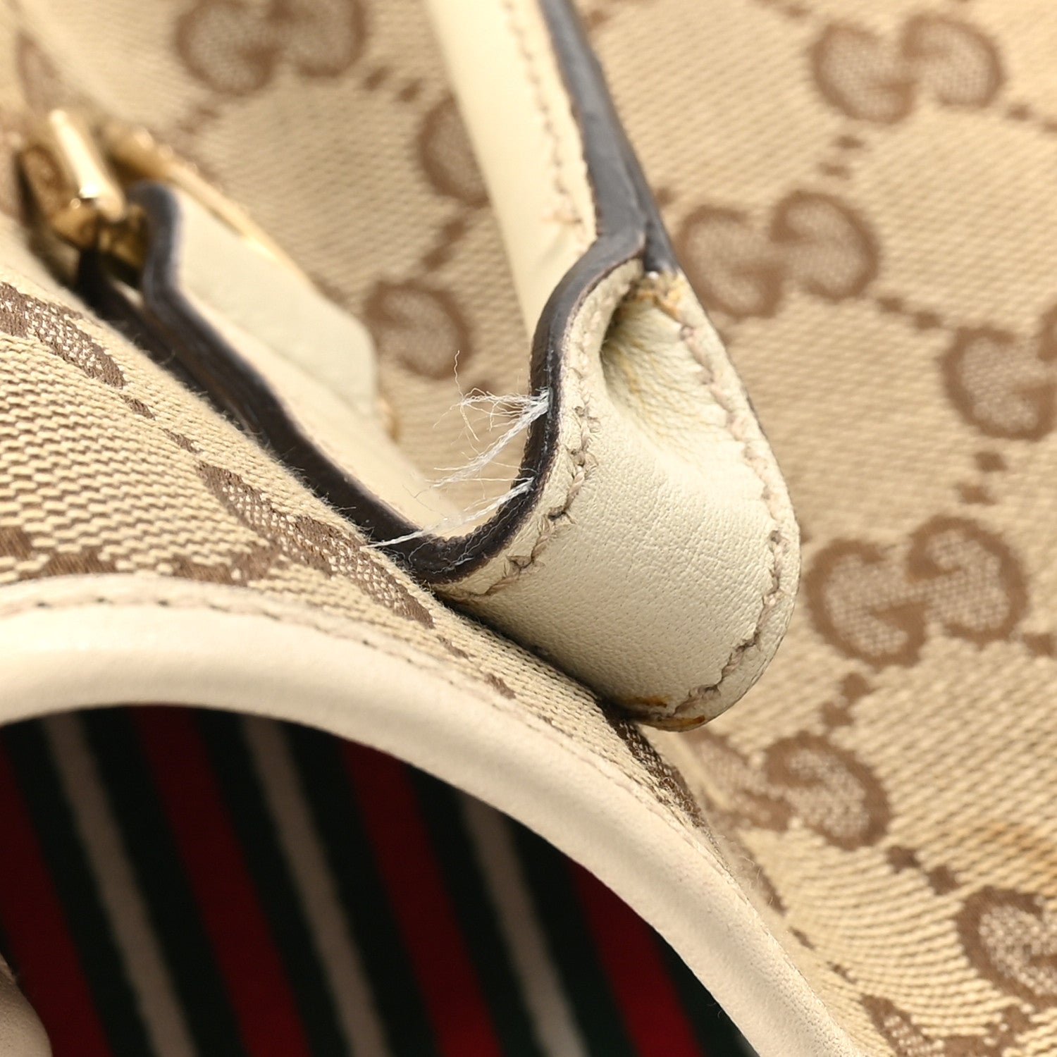 Gucci Monogram Large New Britt Tote Off White 11 of 11