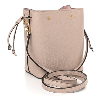 Louis Vuitton Calfskin Nano Lockme Bucket Greige 2 of 7