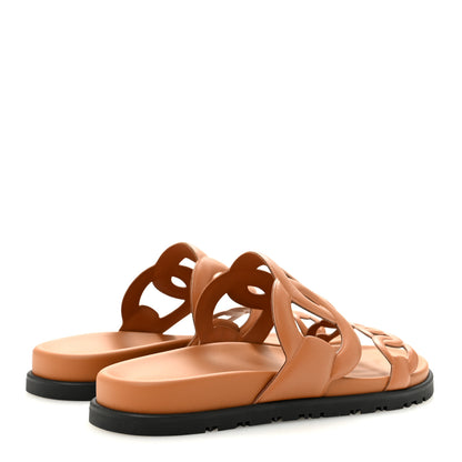 Hermes Nappa Extra Sandals 38 Naturel 5 of 10