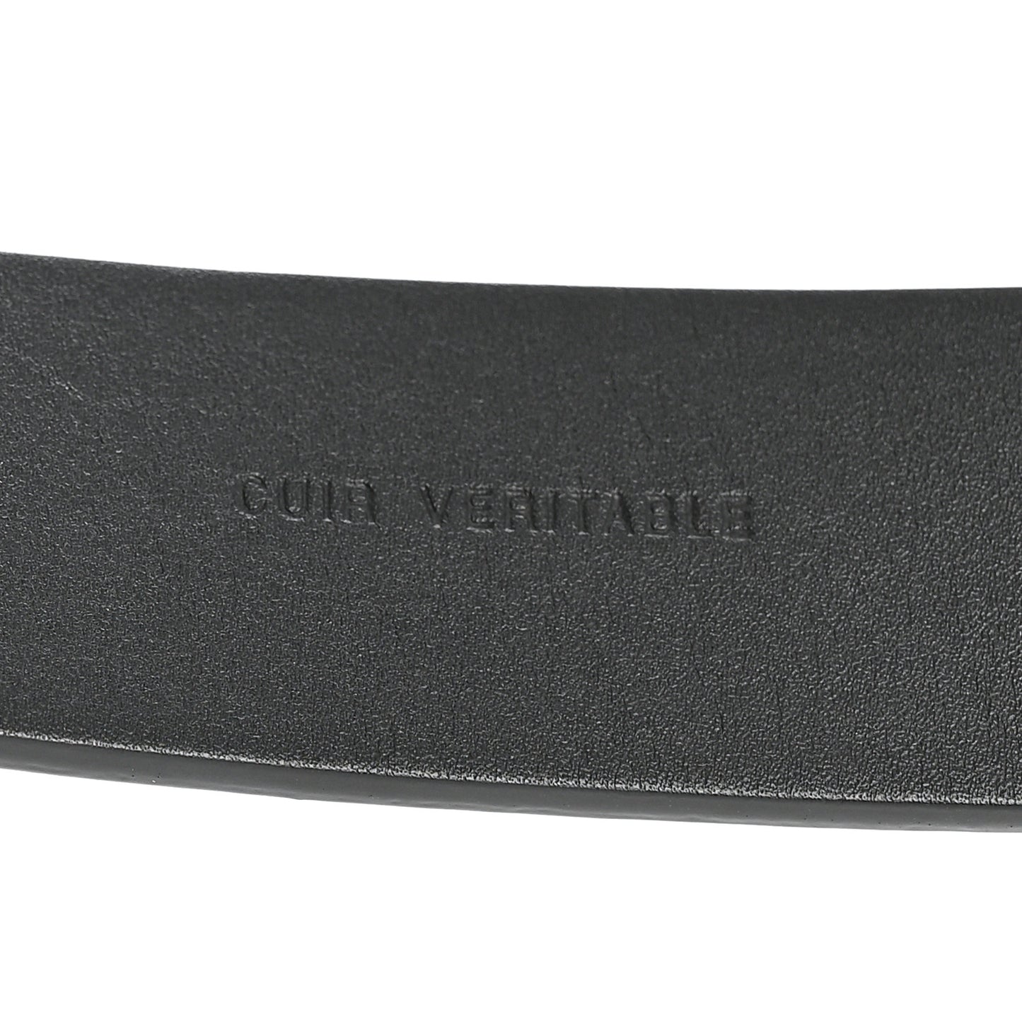 Glazed Calfskin CC Belt 90 36 Black