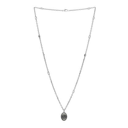 Gucci Sterling Silver GG Marmont Double G Pendant Necklace 3 of 5
