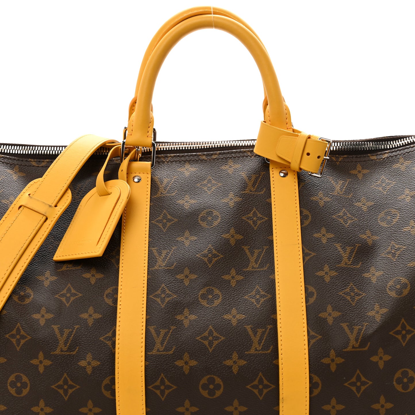 Monogram Keepall Bandouliere 50 Jaune Mat