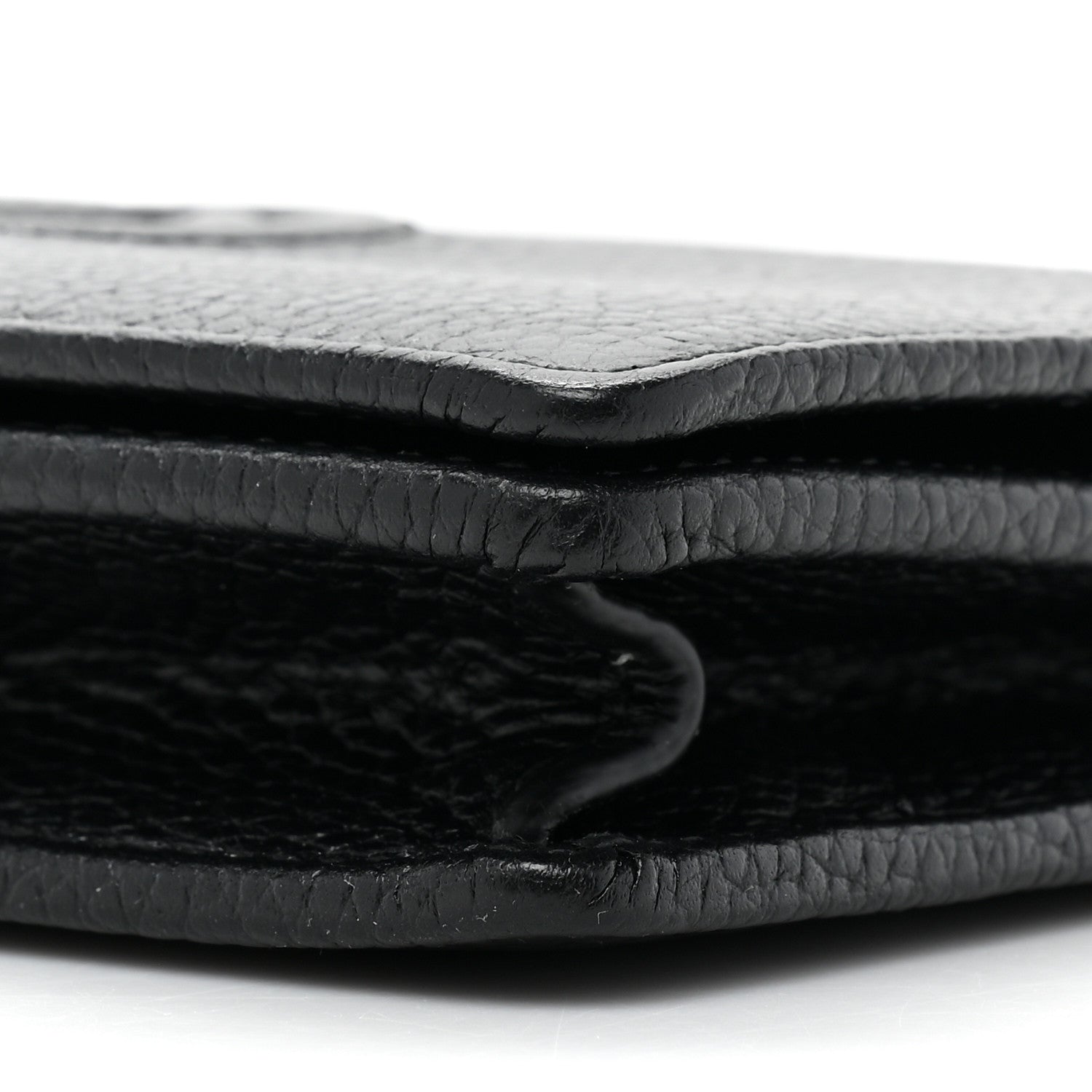 Gucci Pebbled Calfskin Soho Wallet On Chain Black 8 of 12