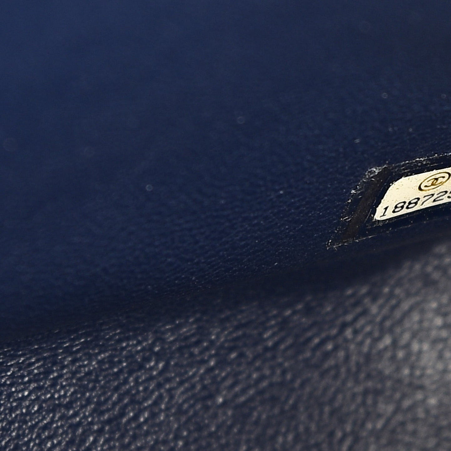 Caviar Quilted Maxi Double Flap Navy Blue