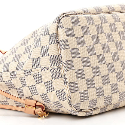 Louis Vuitton Damier Azur Neo Neverfull MM Rose Ballerine 10 of 11
