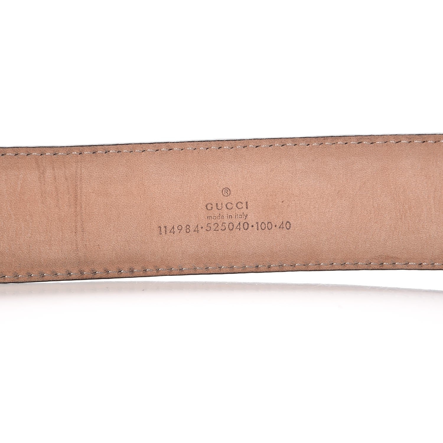 Gucci Guccissima Interlocking G Belt 100 40 Grey 6 of 8