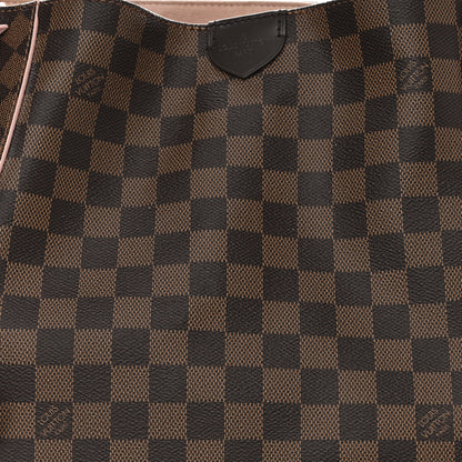 Louis Vuitton Damier Ebene Caissa Hobo Rose Ballerine 7 of 11