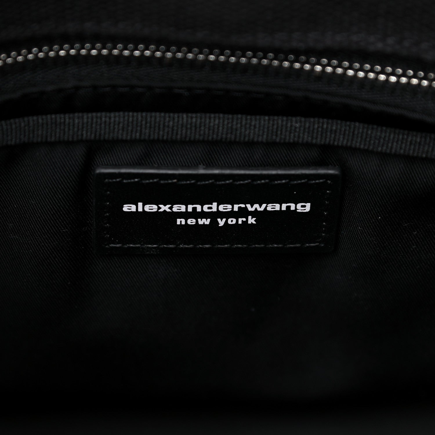Alexander Wang Mesh Crystal Rhinestone Mini Cruiser Tote Black Silver 6 of 11