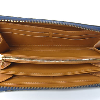 Louis Vuitton Monogram Denim Zippy Wallet Blue 5 of 7