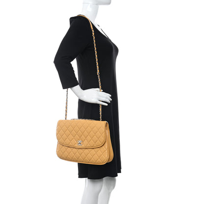 Chanel Lambskin Quilted Pagode Piping Flap Dark Yellow 3 of 11
