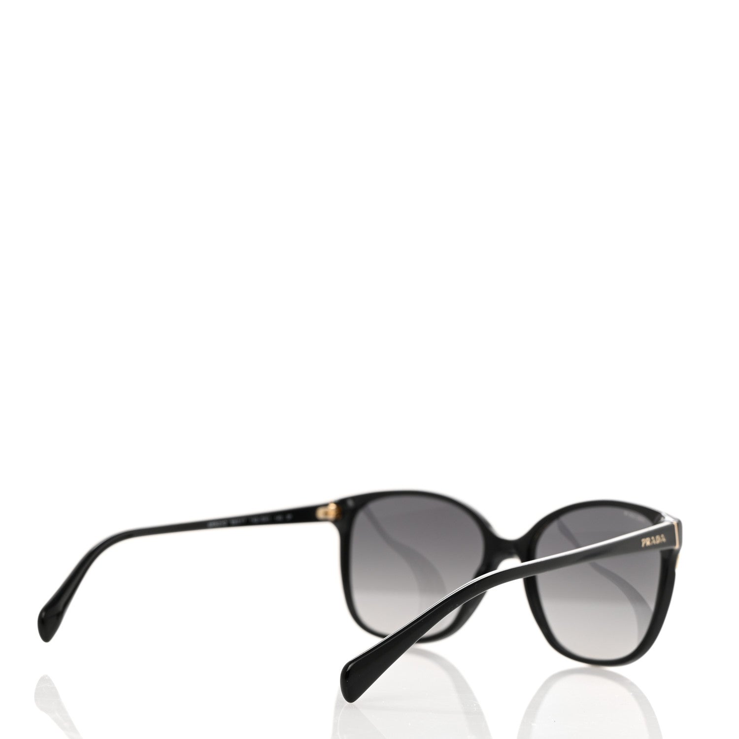 Prada Acetate Sunglasses SPR 01O Black 4 of 7
