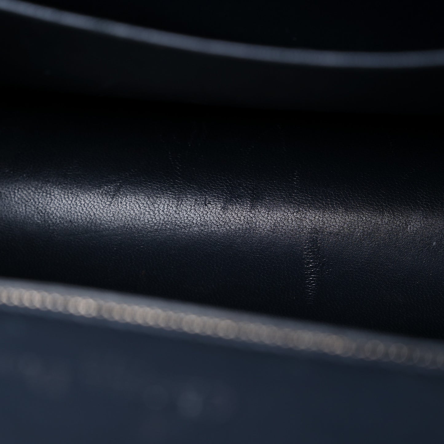 Metallic Patent Micro-Cannage Medium Diorama Flap Bag Blue