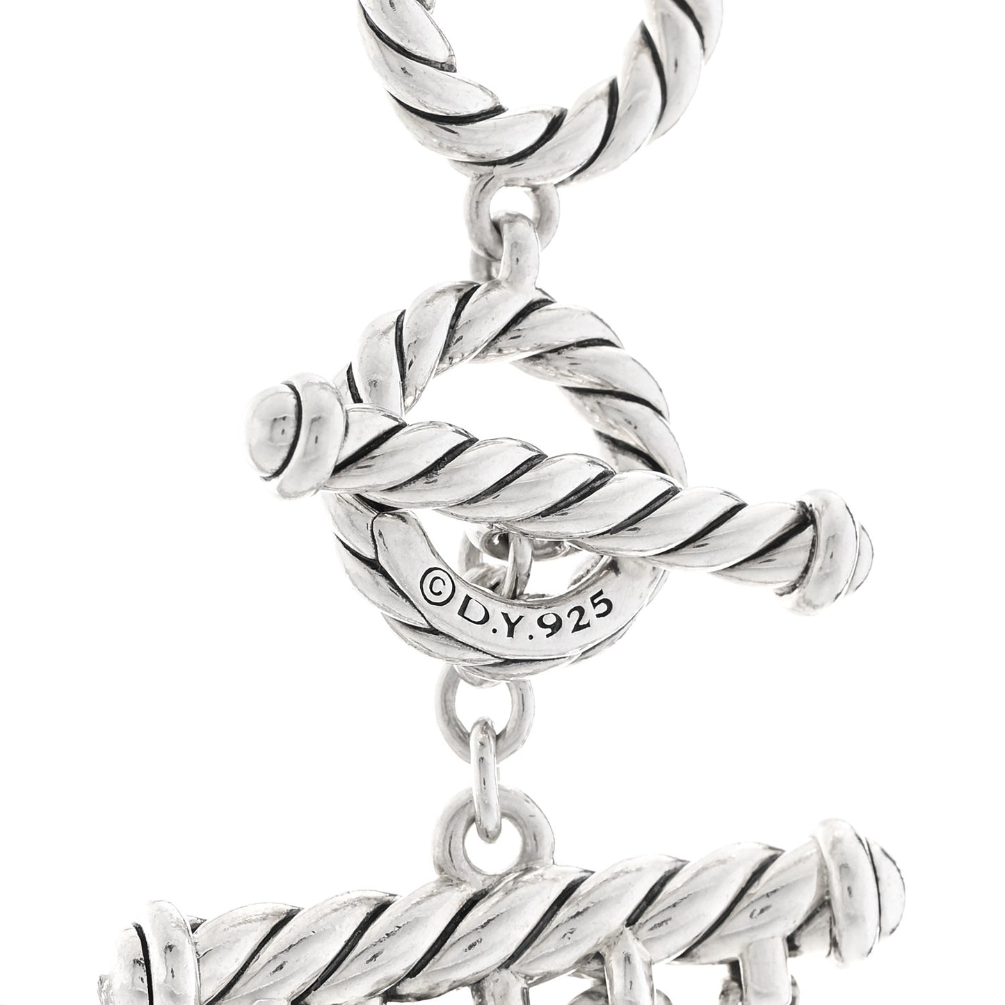 Sterling Silver Four Row Mixed Chain Bib Necklace