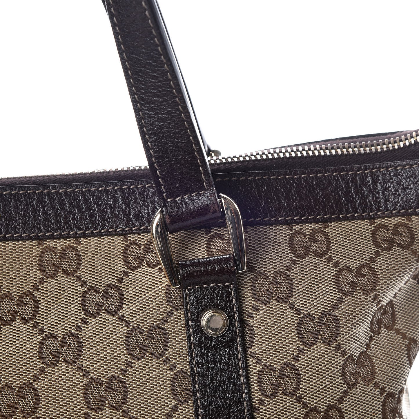 Monogram Medium Abbey Tote Brown