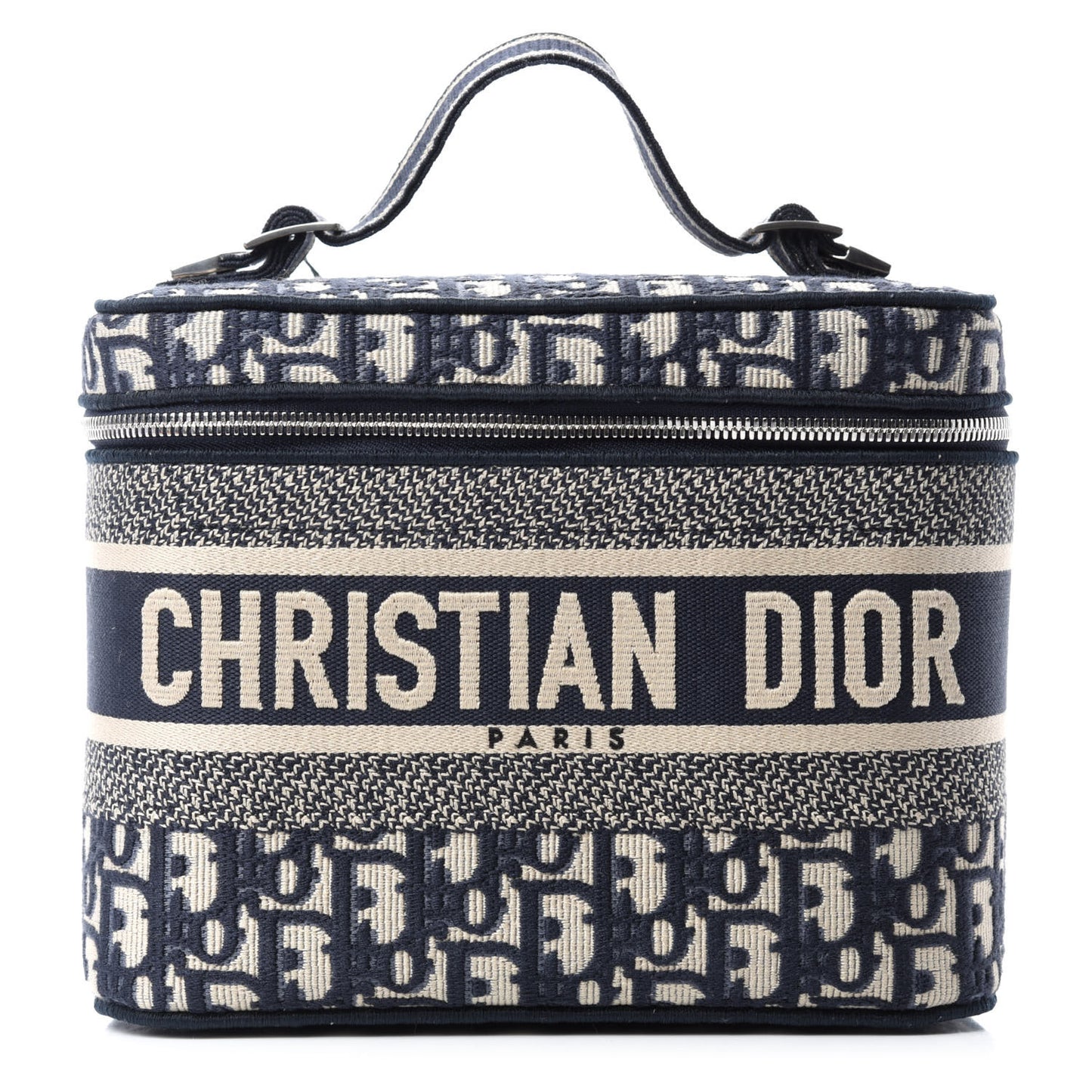 Oblique Diortravel Vanity Case Blue