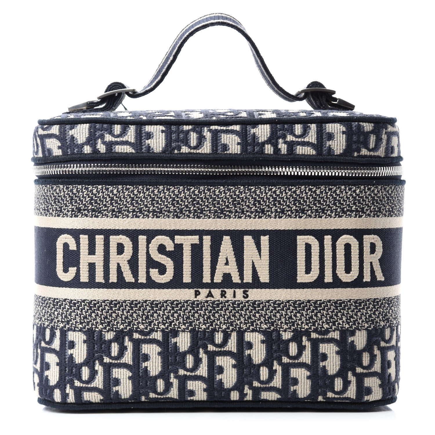 Christian Dior Oblique Diortravel Vanity Case Blue 1 of 7