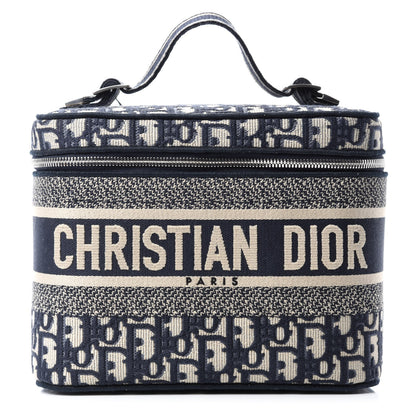 Christian Dior Oblique Diortravel Vanity Case Blue 1 of 7