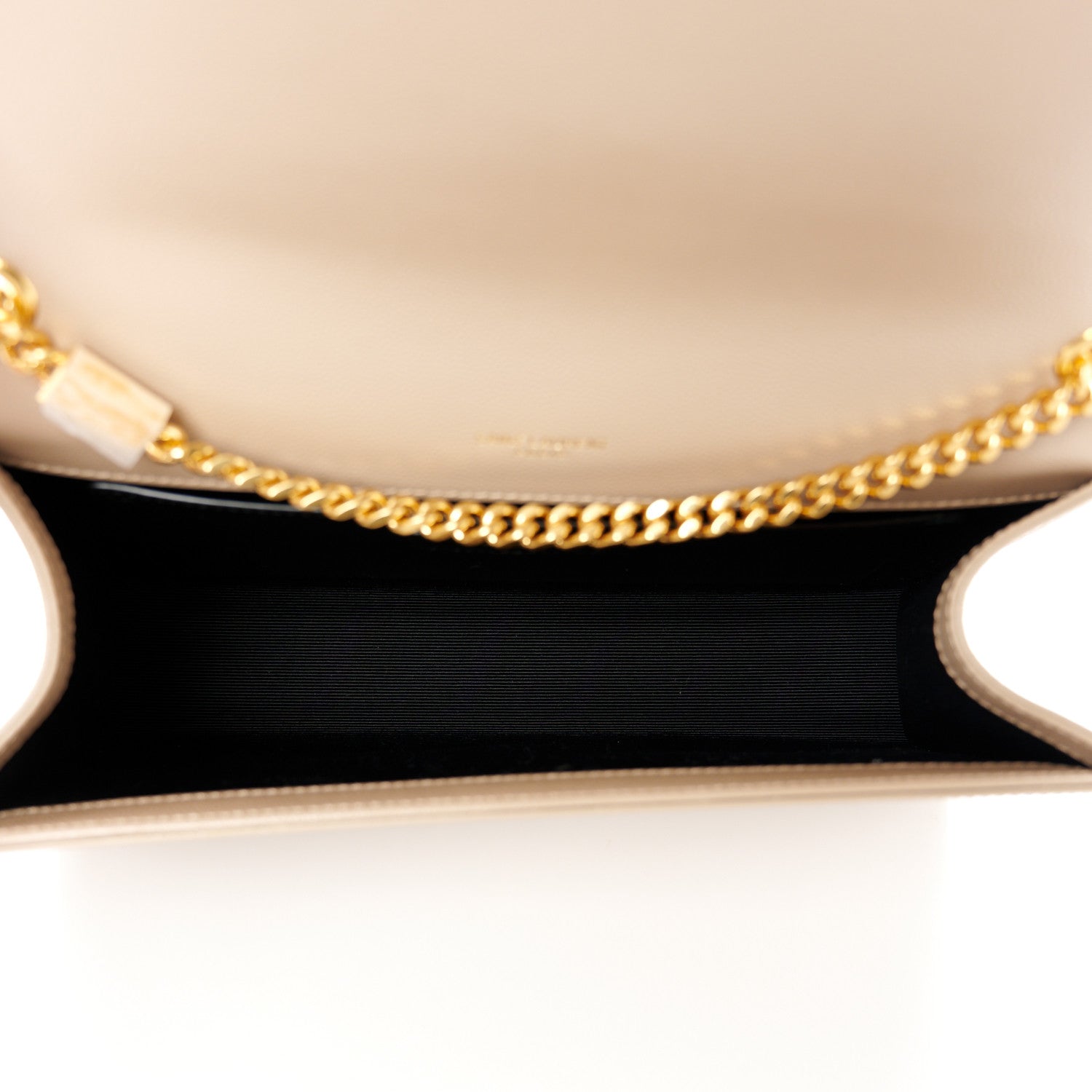 Saint Laurent Grain De Poudre Medium Monogram Kate Satchel Dark Beige 5 of 11