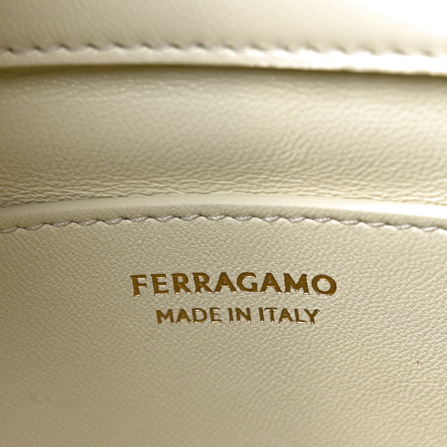 Salvatore Ferragamo Lambskin Braided Medium Hug Bag Mascarpone 6 of 9