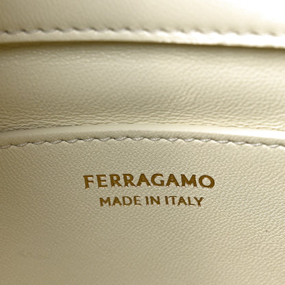 Salvatore Ferragamo Lambskin Braided Medium Hug Bag Mascarpone 6 of 9