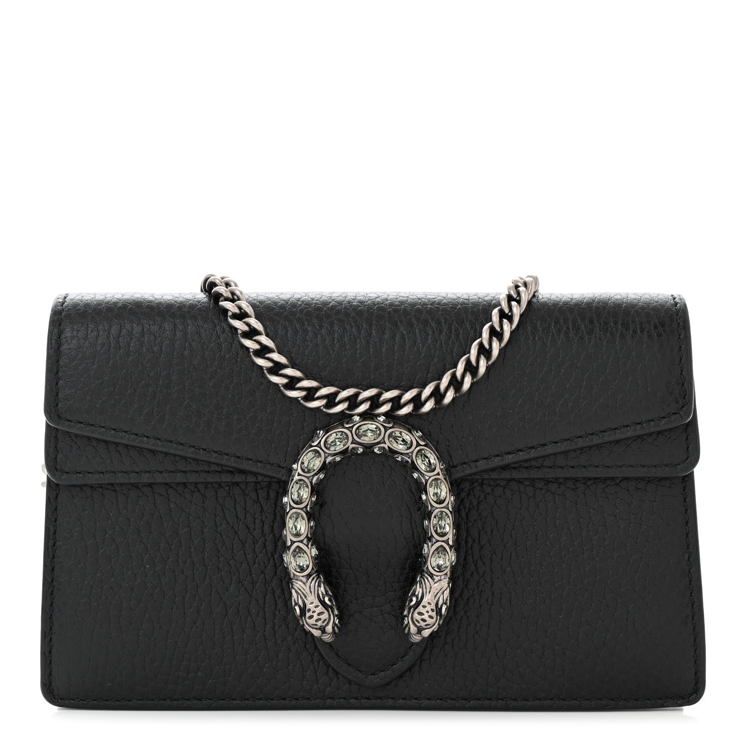 Gucci Calfskin Super Mini Dionysus Shoulder Bag Black 1 of 9