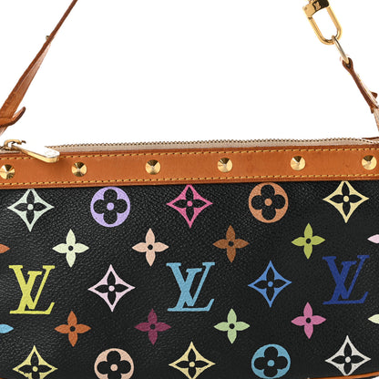 Louis Vuitton Monogram Multicolor Pochette Accessories Black 8 of 10